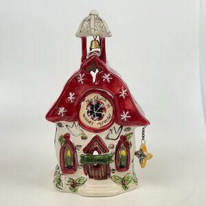 Blue Sky Christmas Church Tea Light Candle Holder 6.5" Winters Miracles 2009